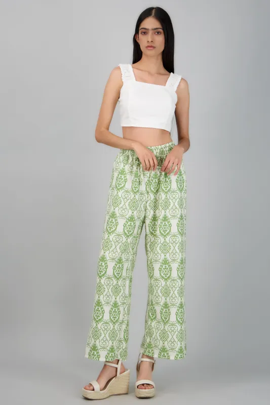 Pantalón fluido estampado sold by Shasa