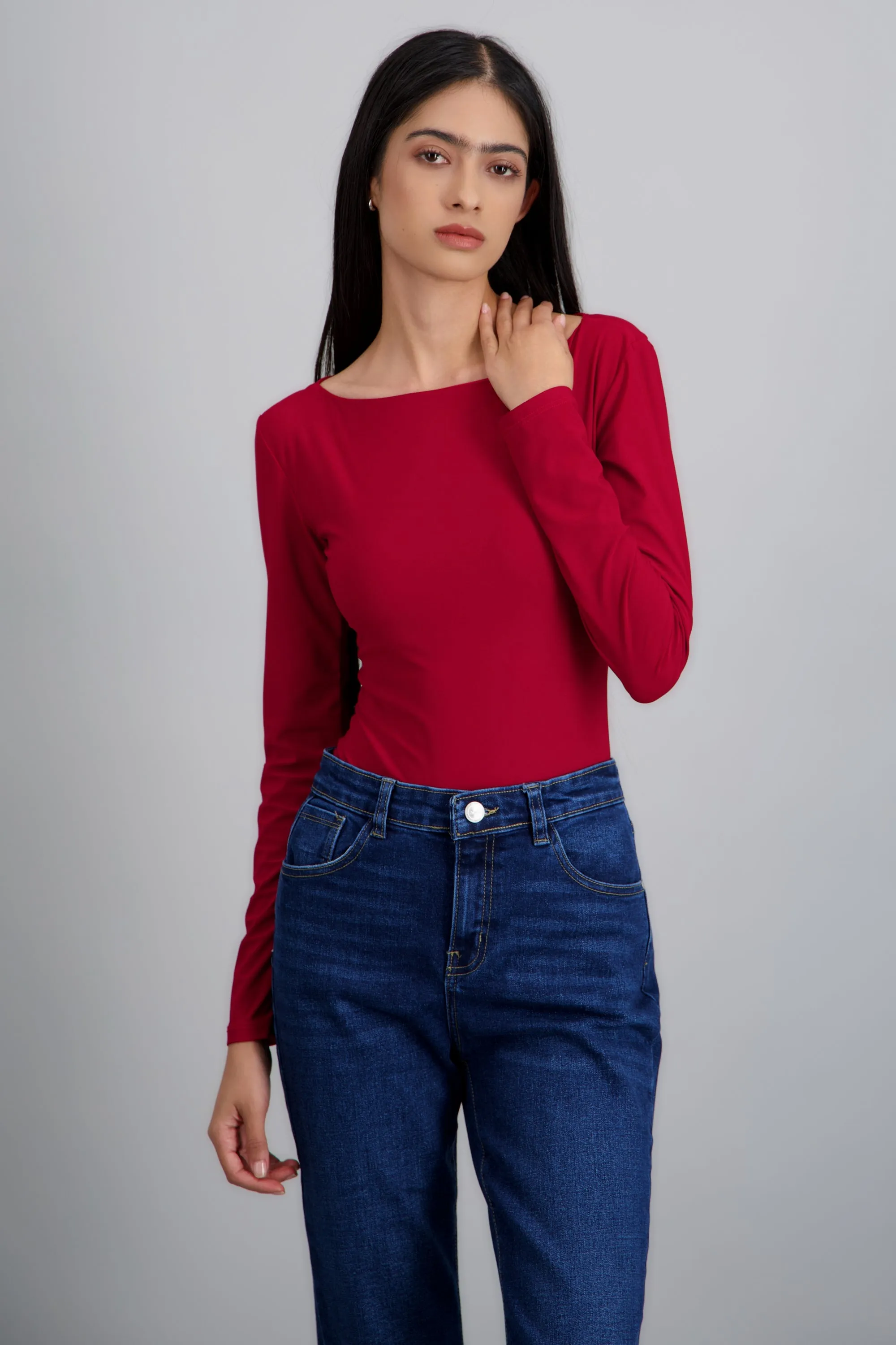 Bodysuit cuello barco manga larga sold by Shasa product image thumbnail 3