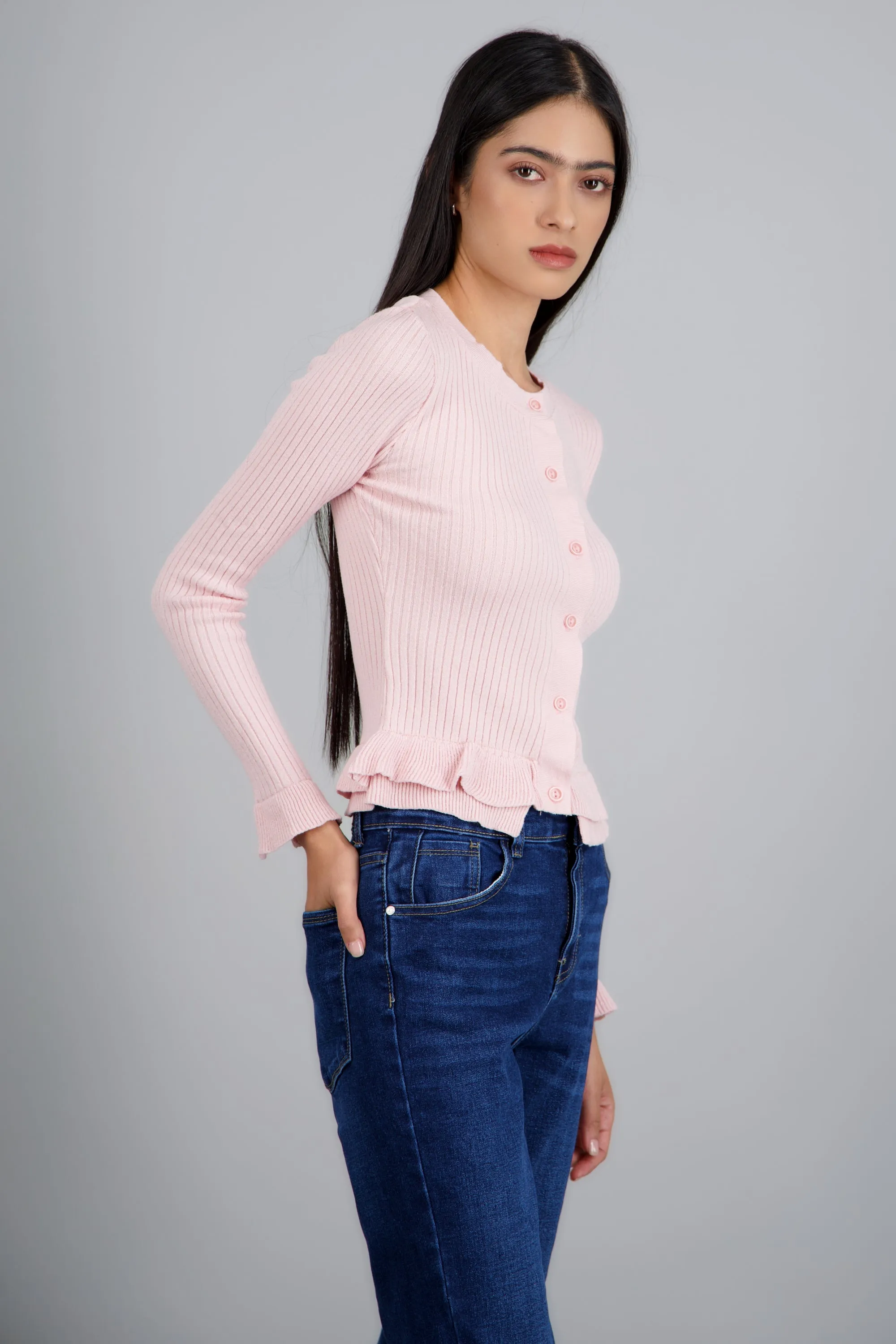 CARDIGAN LIGERO DET OLANES KNI sold by Shasa product image thumbnail 3