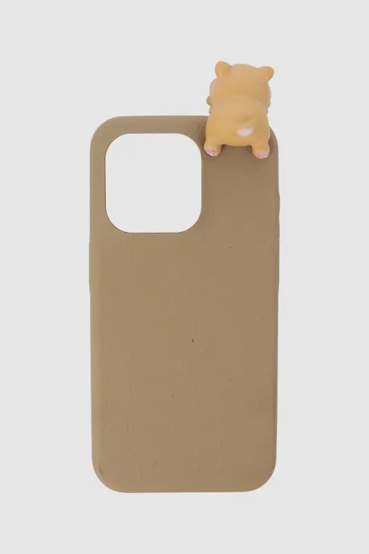 Funda cel i15 pro animalito asomado made by Shasa