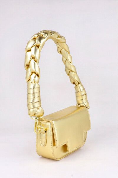 Bolsa metálica asa trenzada sold by Shasa product image thumbnail 2