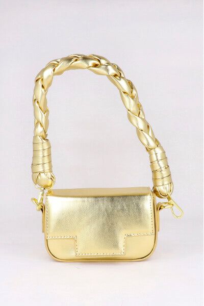 Bolsa metálica asa trenzada sold by Shasa