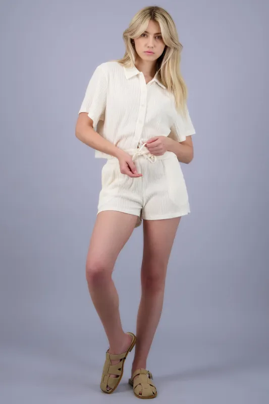 Shorts mini textura sold by Shasa