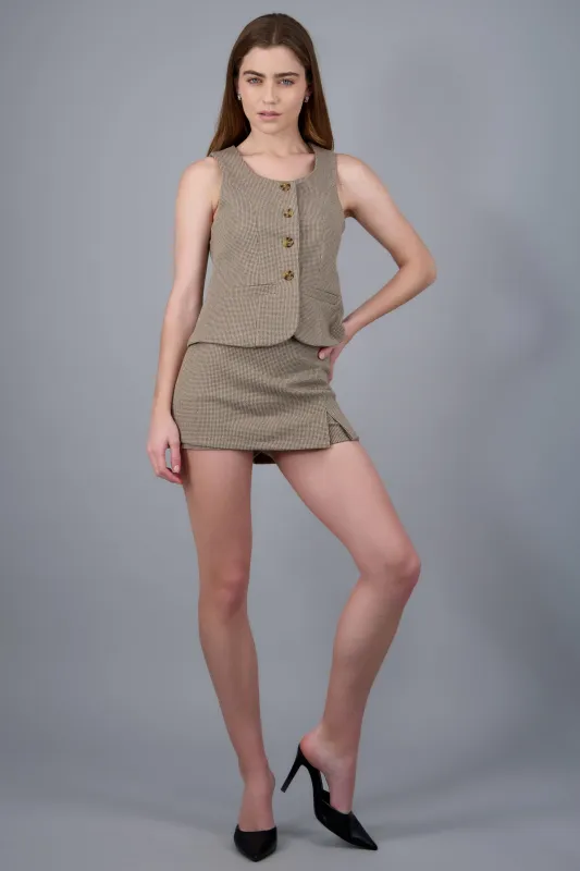 falda corta estampada sold by Shasa