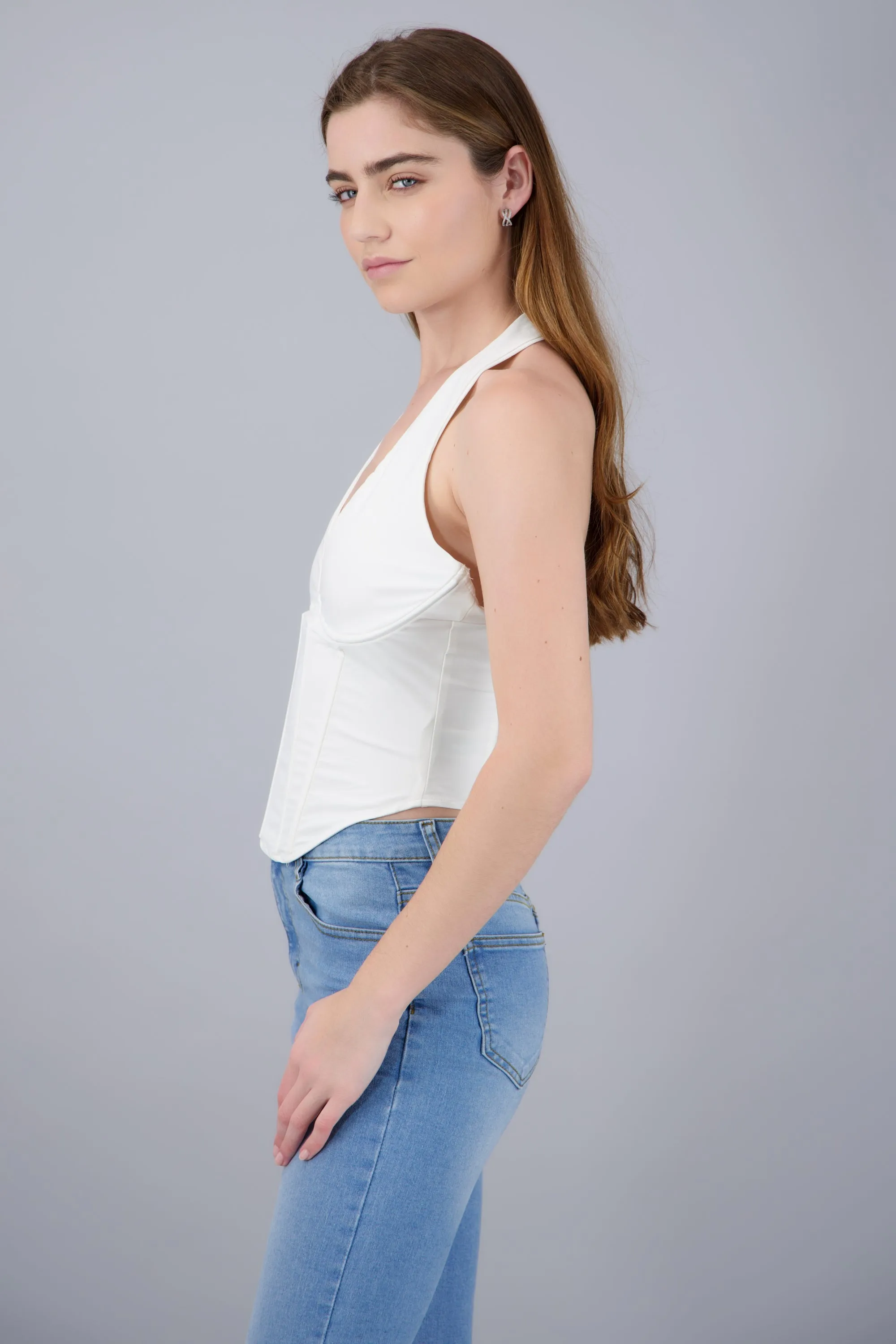 Top corset halter con varillas sold by Shasa product image thumbnail 3