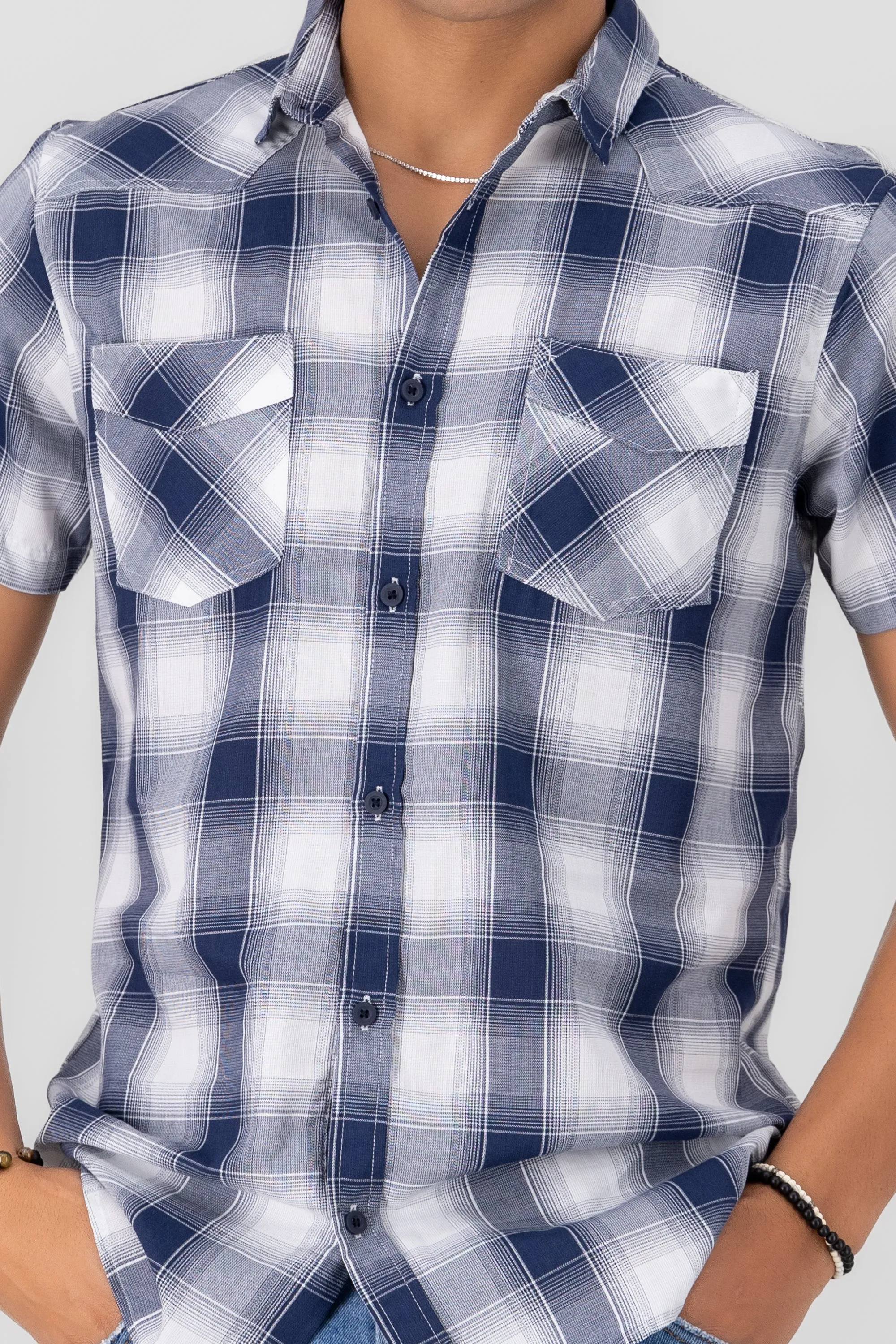 Camisa cuadros manga corta sold by Shasa product image thumbnail 5