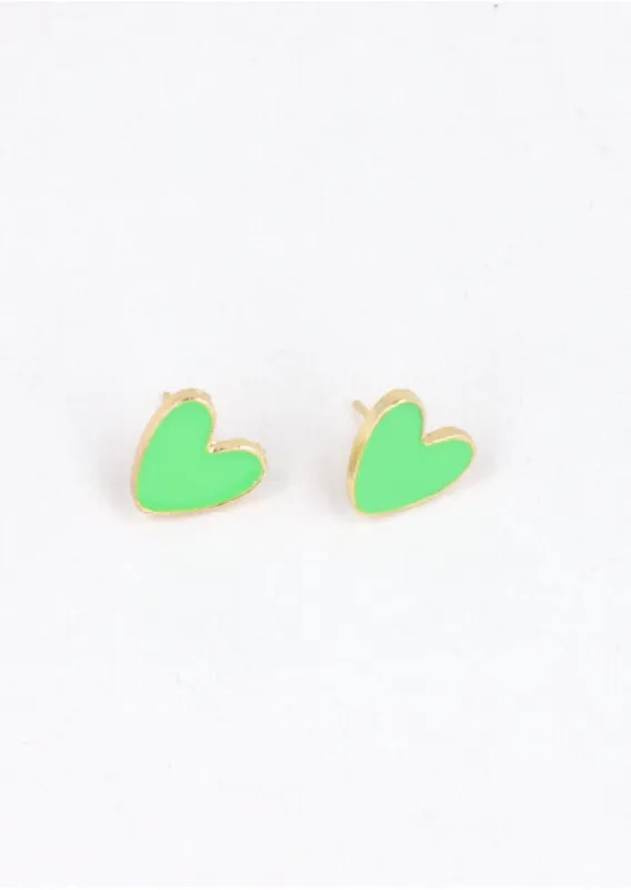 Aretes Studs Corazón sold by Shasa