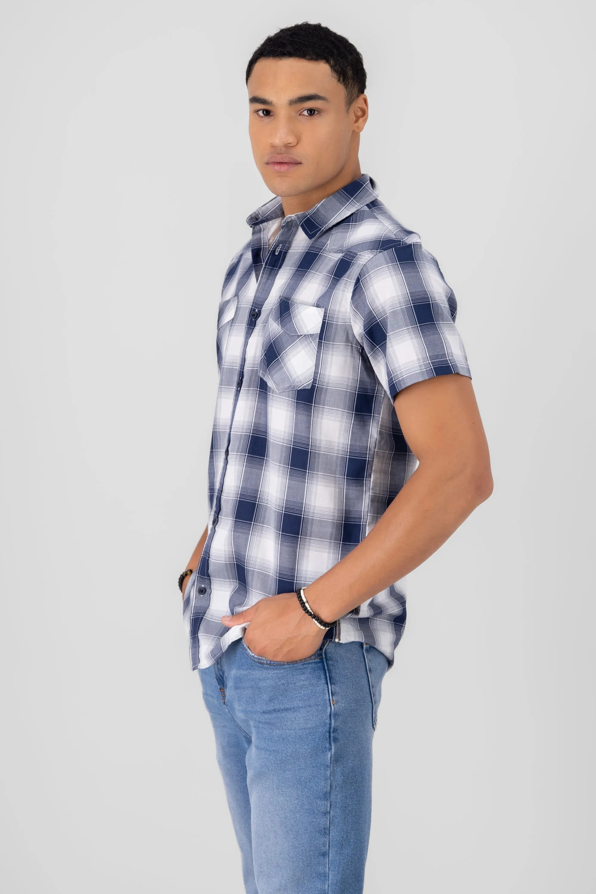 Camisa cuadros manga corta sold by Shasa product image thumbnail 3