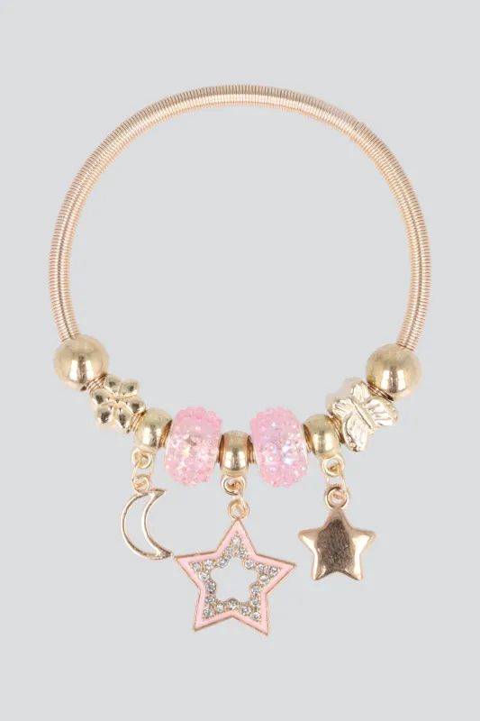 Pulsera charms estrellas made by Shasa