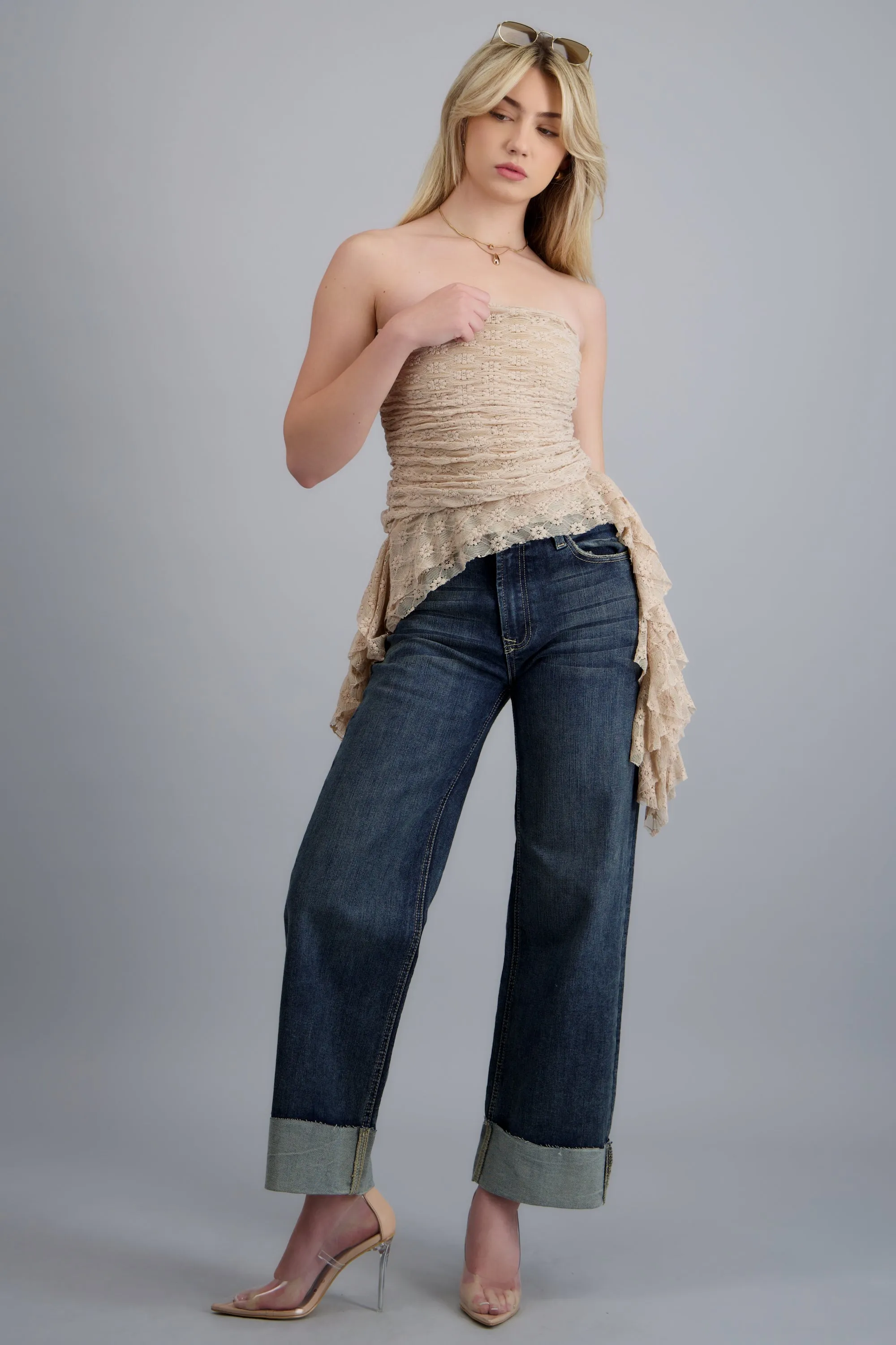 Top strapless con olanes sold by Shasa product image thumbnail 4