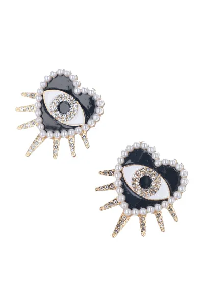 Aretes Corazón Ojo Turco sold by Shasa product image thumbnail 2