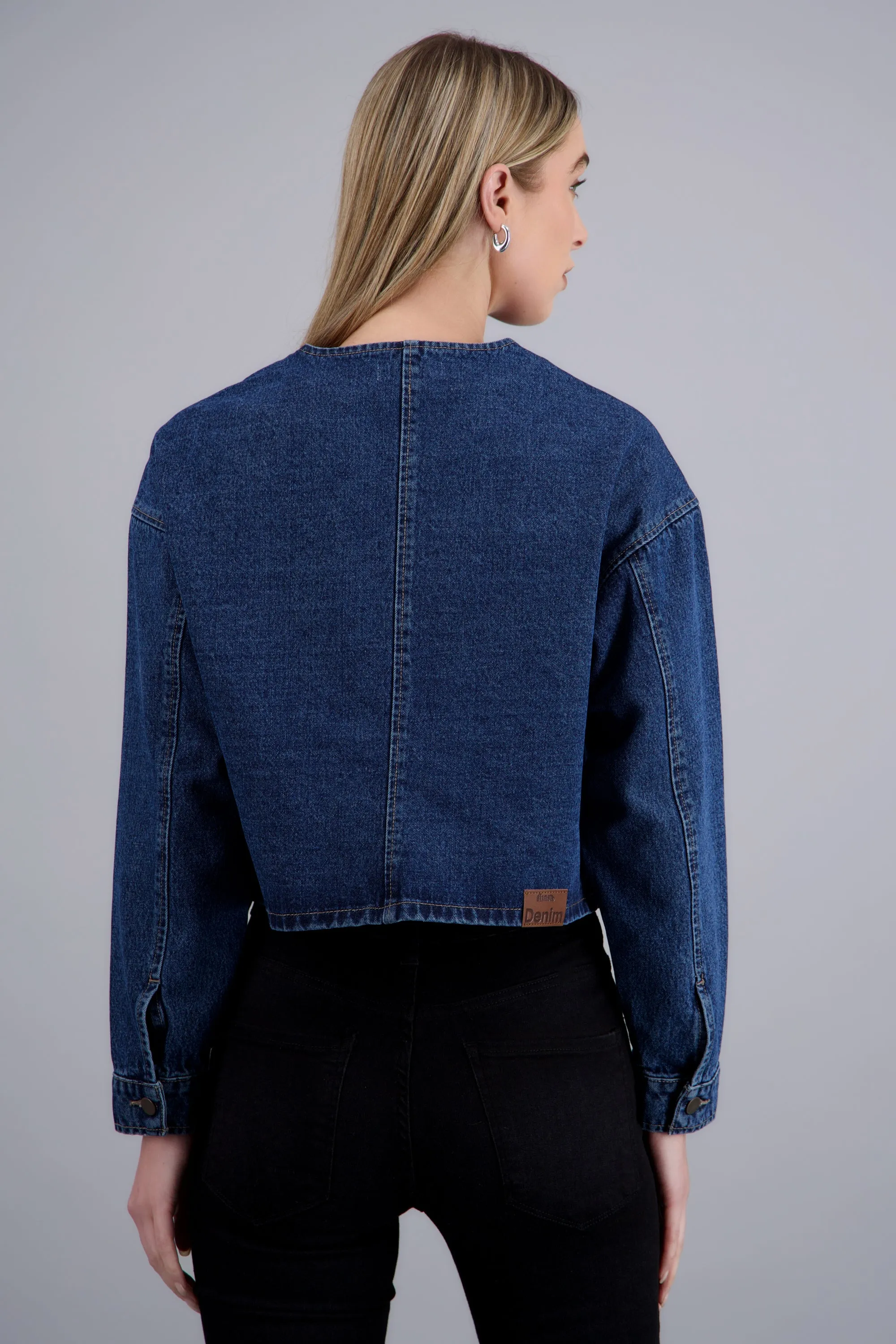 Chamarra denim bomber sold by Shasa product image thumbnail 4
