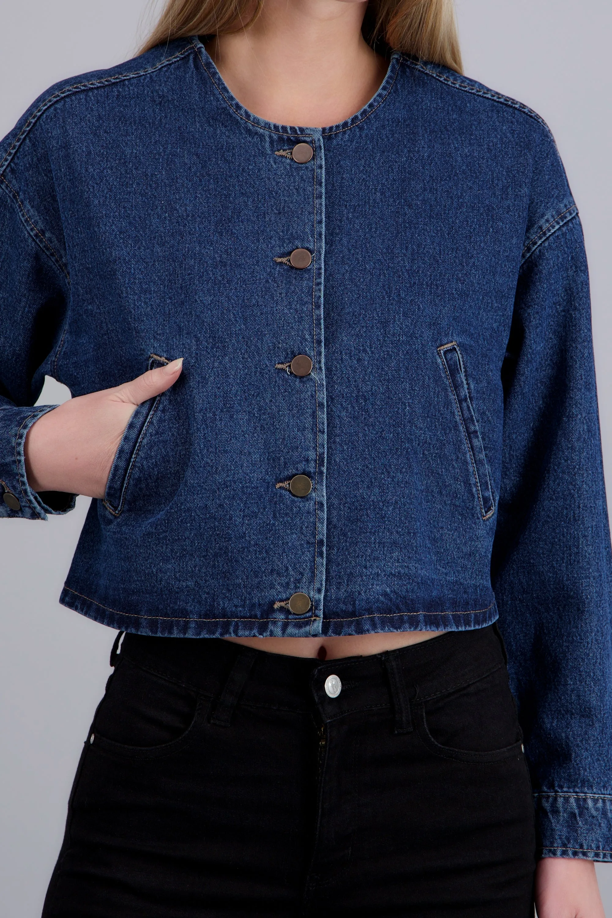 Chamarra denim bomber sold by Shasa product image thumbnail 5