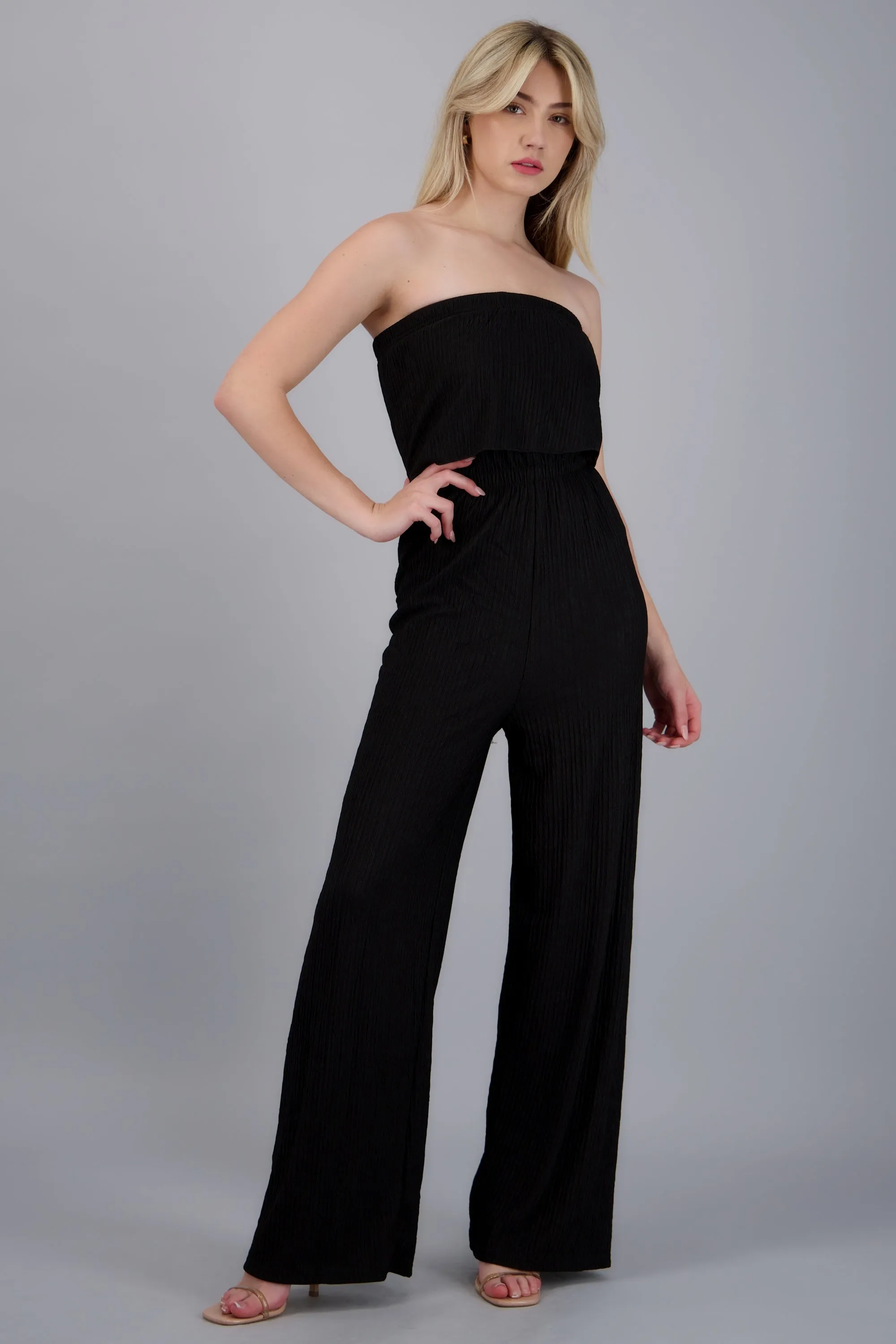 Jumpsuit strapless textura sold by Shasa