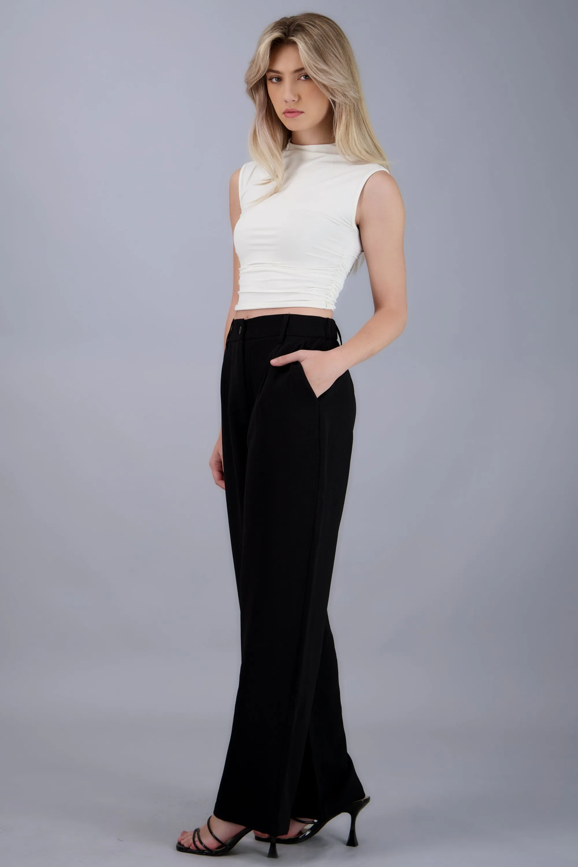 Pantalon liso con pinzas sold by Shasa product image thumbnail 3