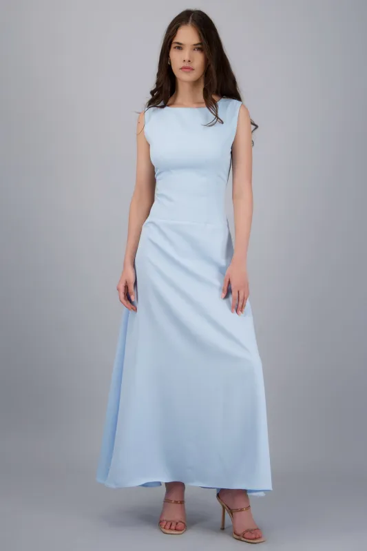 Vestido maxi sin mangas cortes sold by Shasa