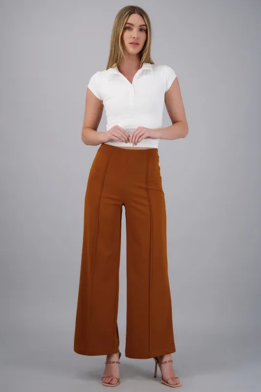 Pantalo amplio costura frontal sold by Shasa