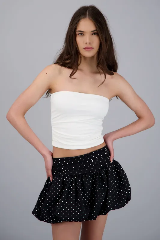 Top tubo detalle drapeado sold by Shasa