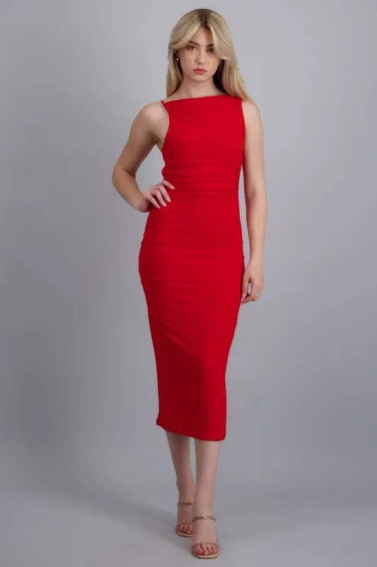 Vestido maxi liso espalda abierta sold by Shasa