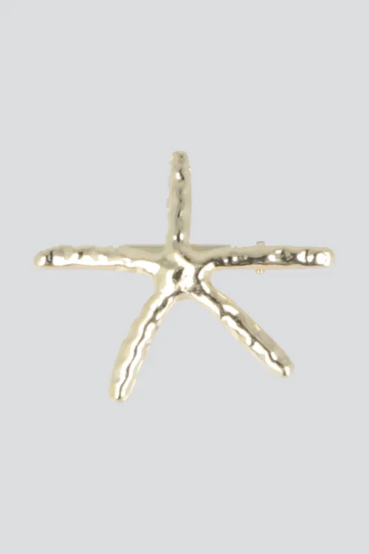 BROCHE ESTRELLA DE MAR METAL made by Shasa