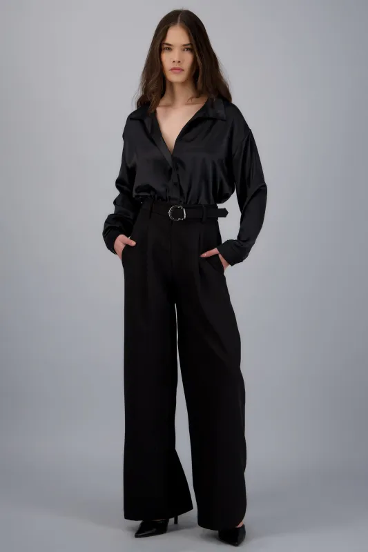 Pantalon sastre basico con cinturon Hypsters made by Shasa