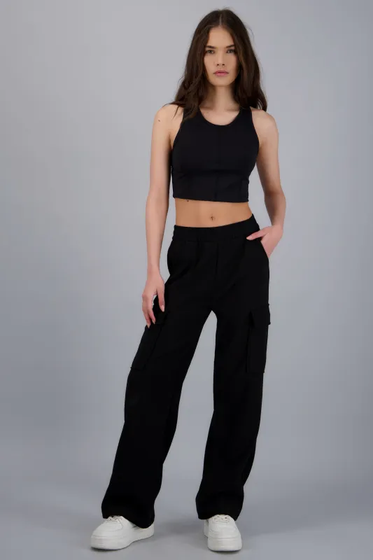 Pants cargo tacto suave made by Shasa