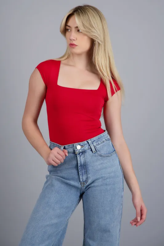 Bodysuit escote caudrado sold by Shasa