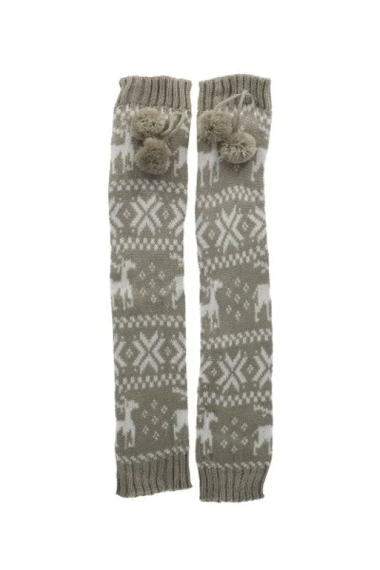 Calentadores diseño navideño pompón sold by Shasa