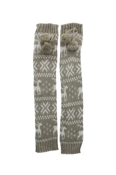 Calentadores diseño navideño pompón sold by Shasa