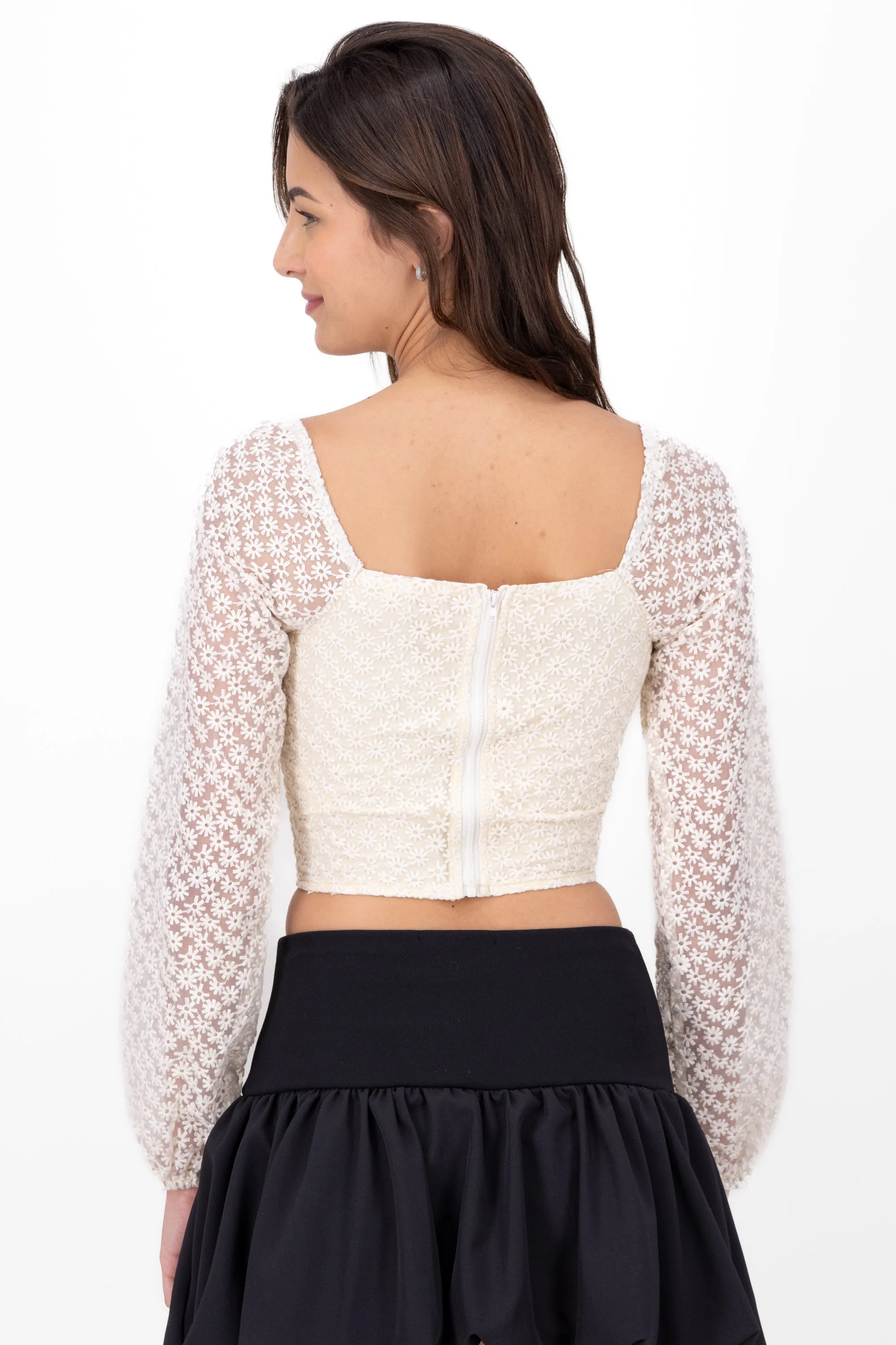 Topa bordado manga larga con copas sold by Shasa product image thumbnail 4