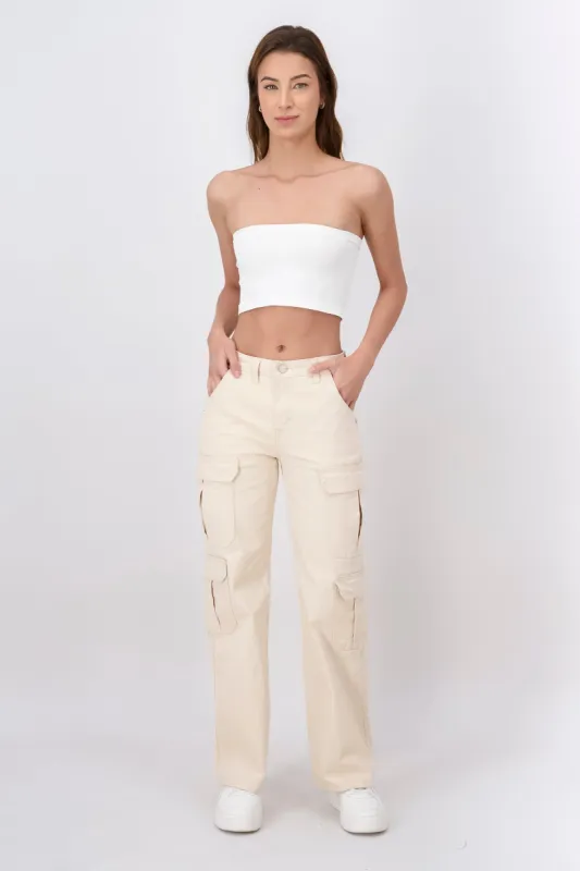 Jeans cargo recto sold by Shasa