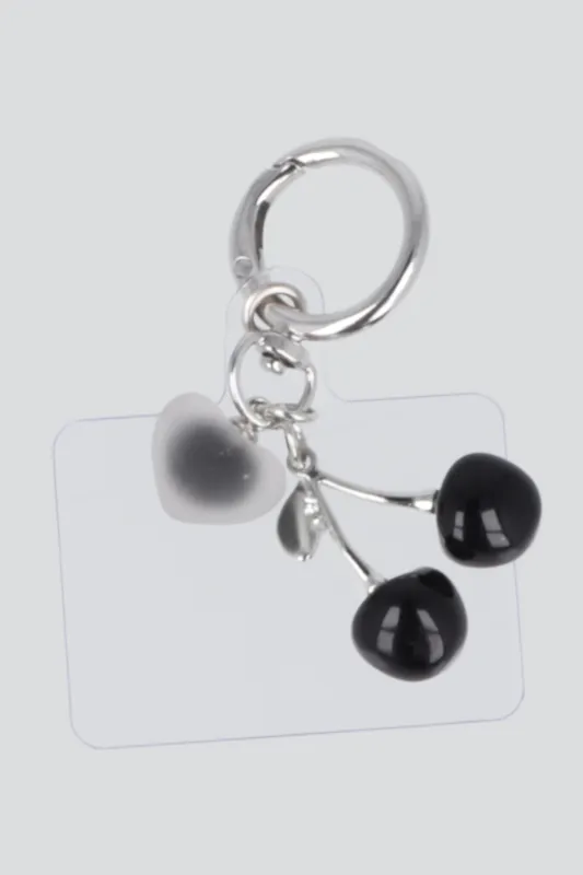 Charm cel corazon cerezas made by Shasa