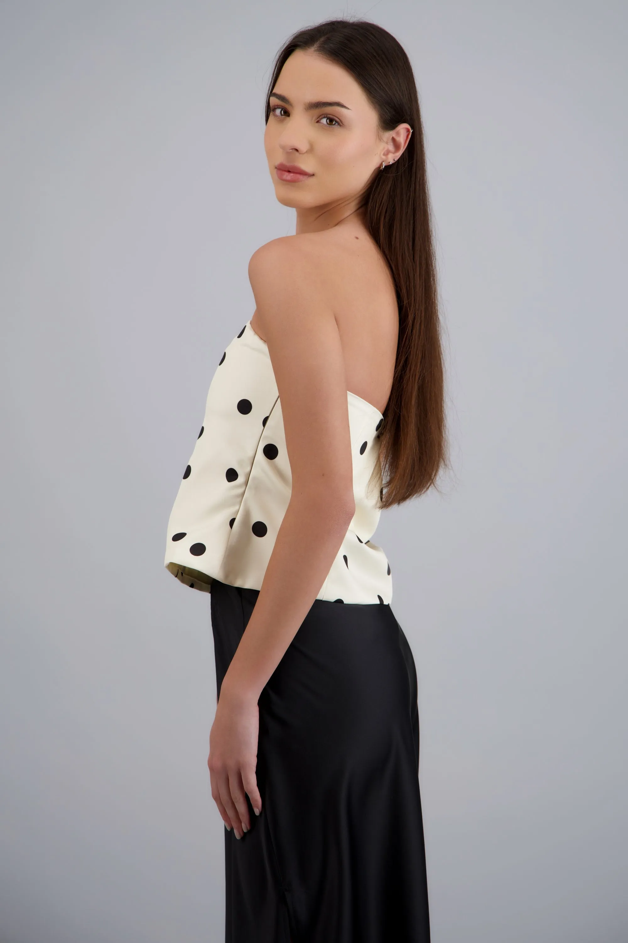 Top strapless polka dots sold by Shasa product image thumbnail 2