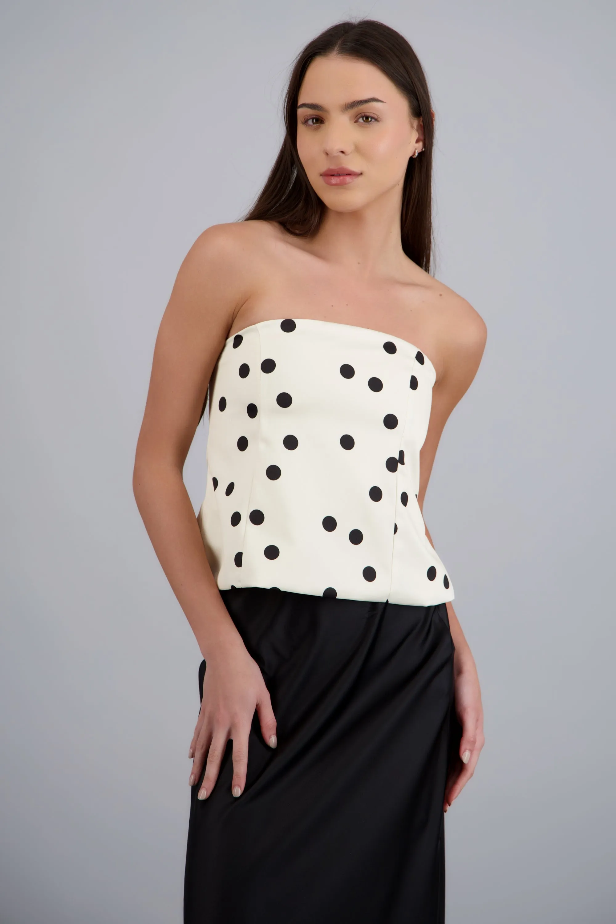 Top strapless polka dots sold by Shasa product image thumbnail 3
