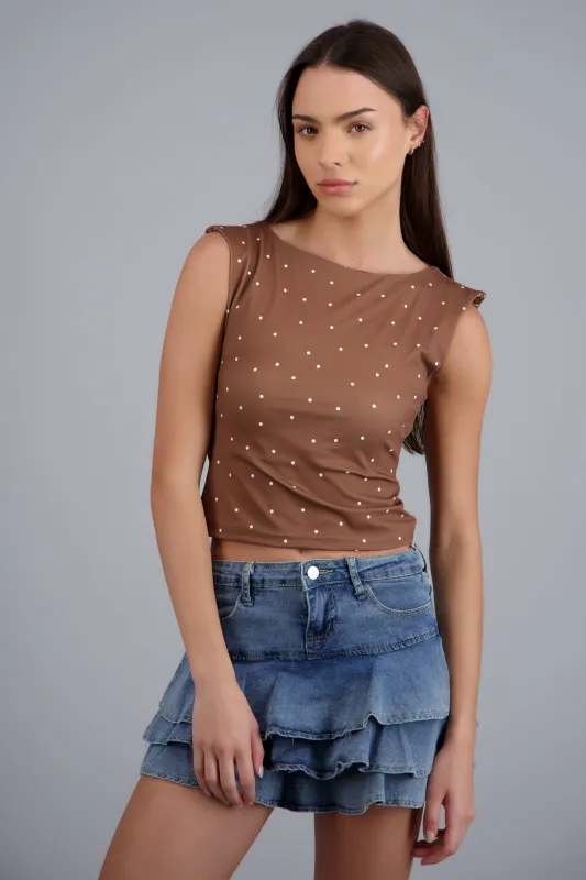 Top sin mangas escote espalda sold by Shasa