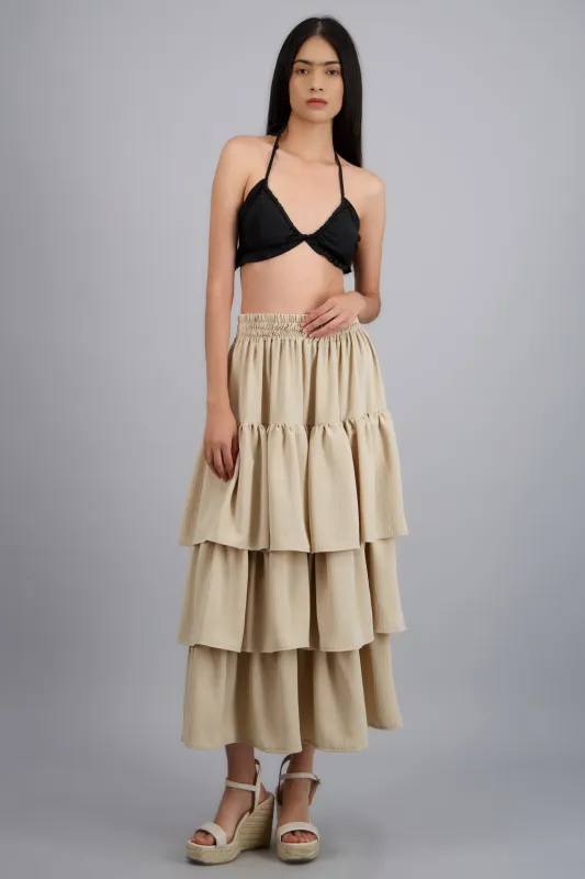 Falda maxi 3 olanes made by Shasa