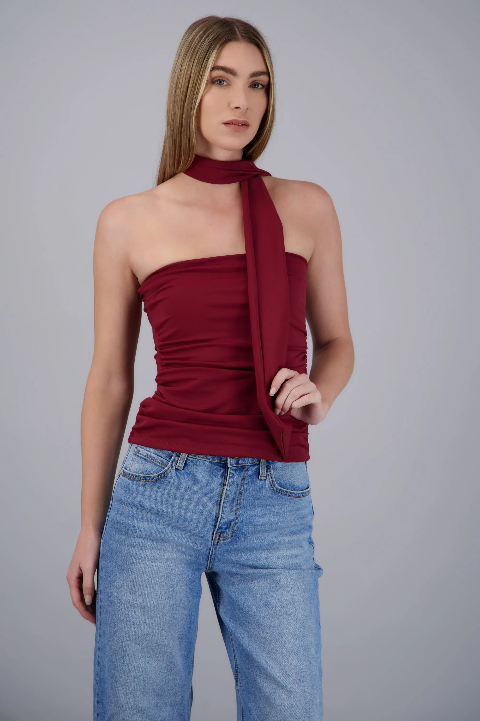 Top strapless drapeado sold by Shasa product image thumbnail 2