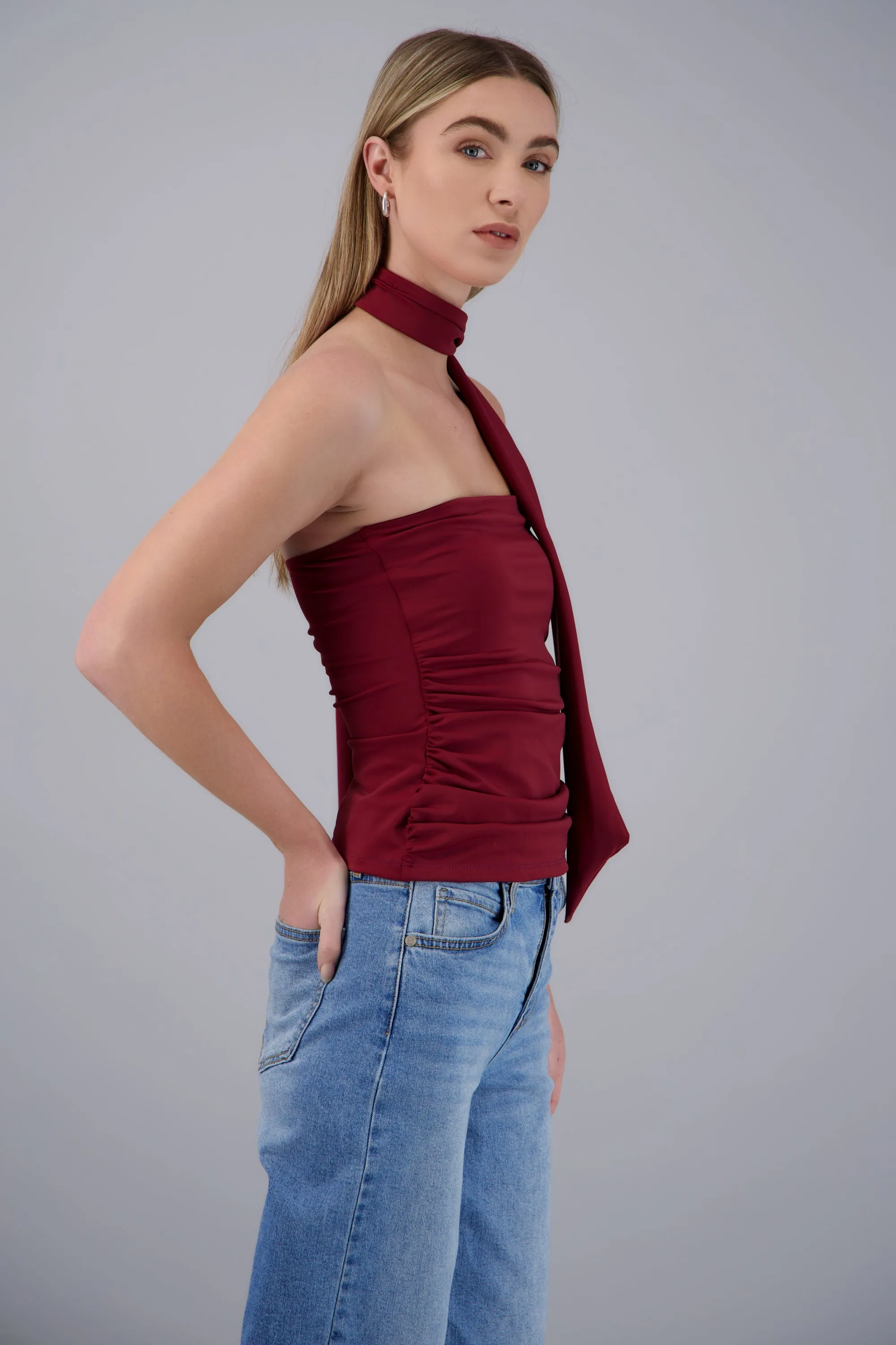 Top strapless drapeado sold by Shasa product image thumbnail 3