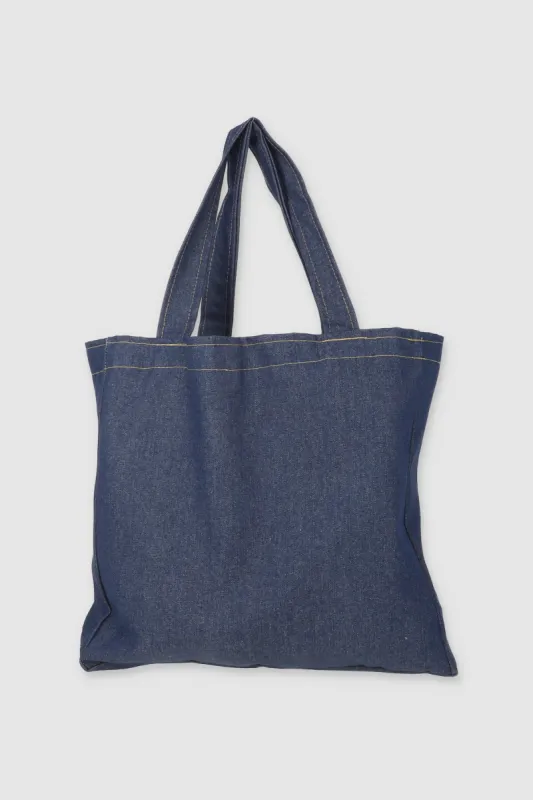 Bolsa tote denim estructura sold by Shasa