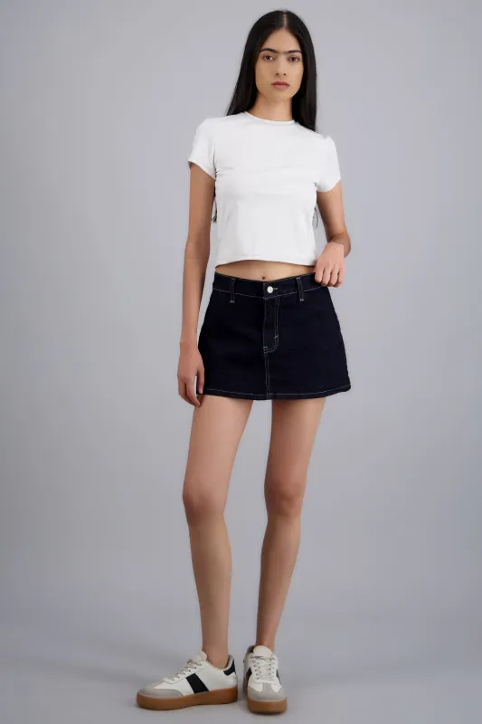 Skort denim recta sold by Shasa