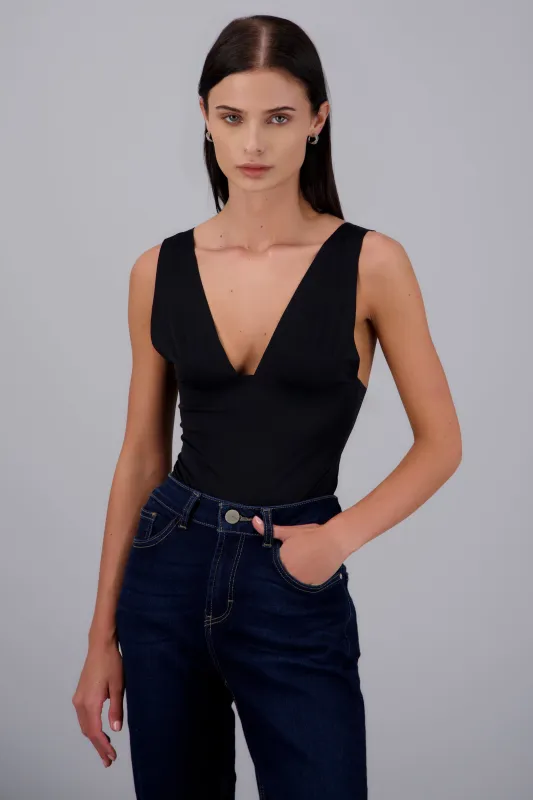 Bodysuit detalle en escote tirante ancho made by Shasa