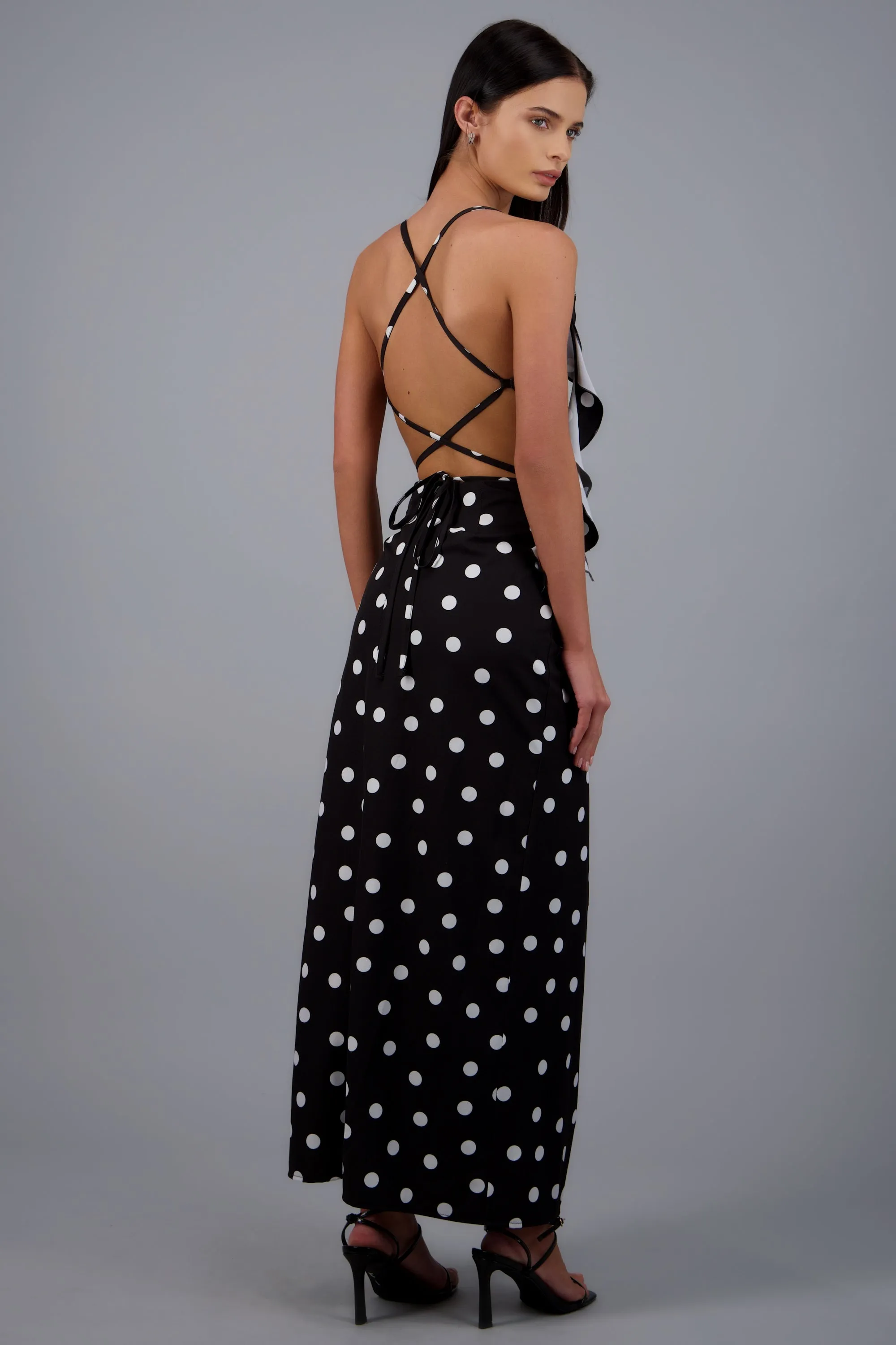 Vestido midi halter polka dots sold by Shasa product image thumbnail 4