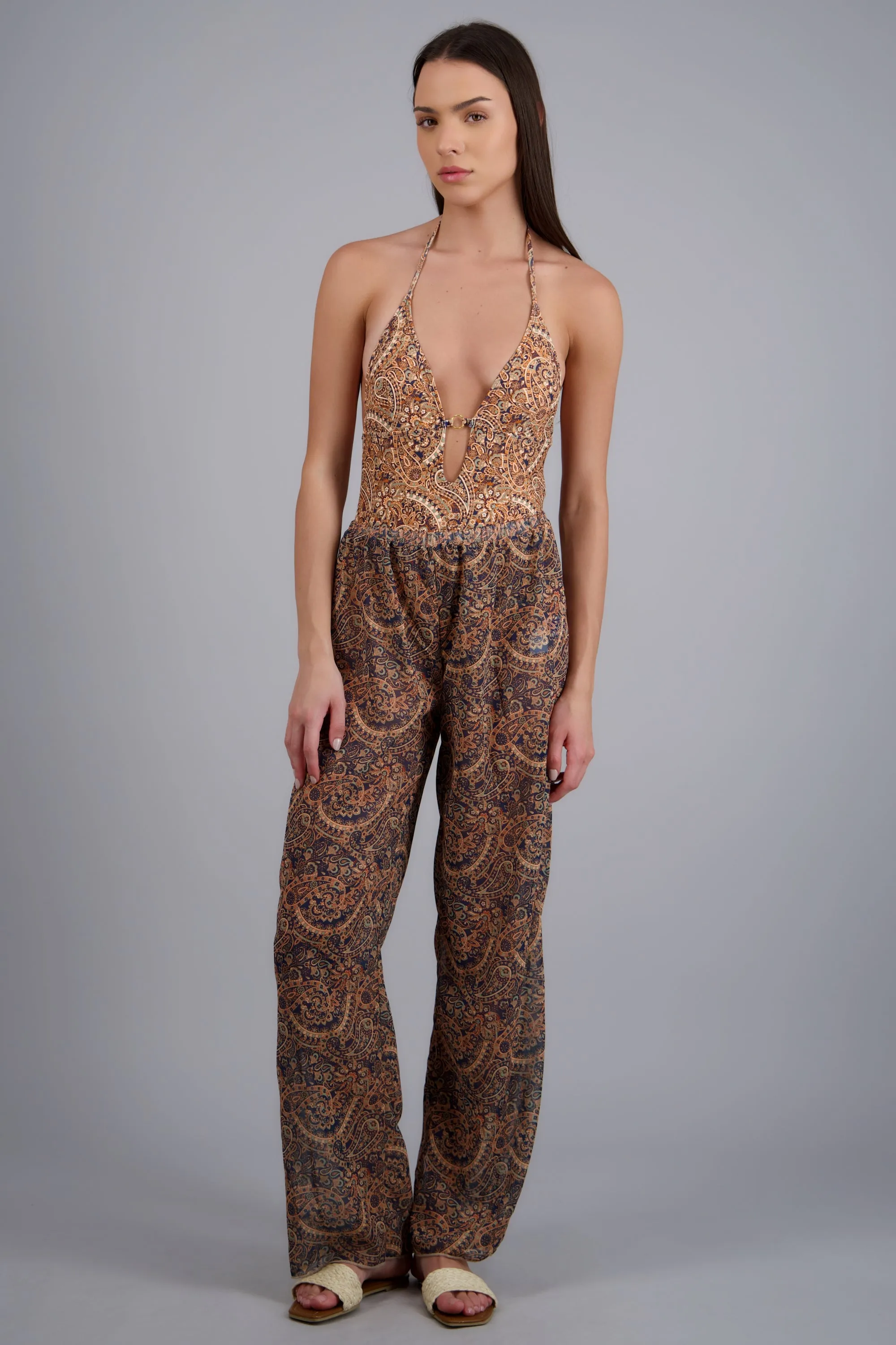 Traje de baño estampado con salida pantalon sold by Shasa