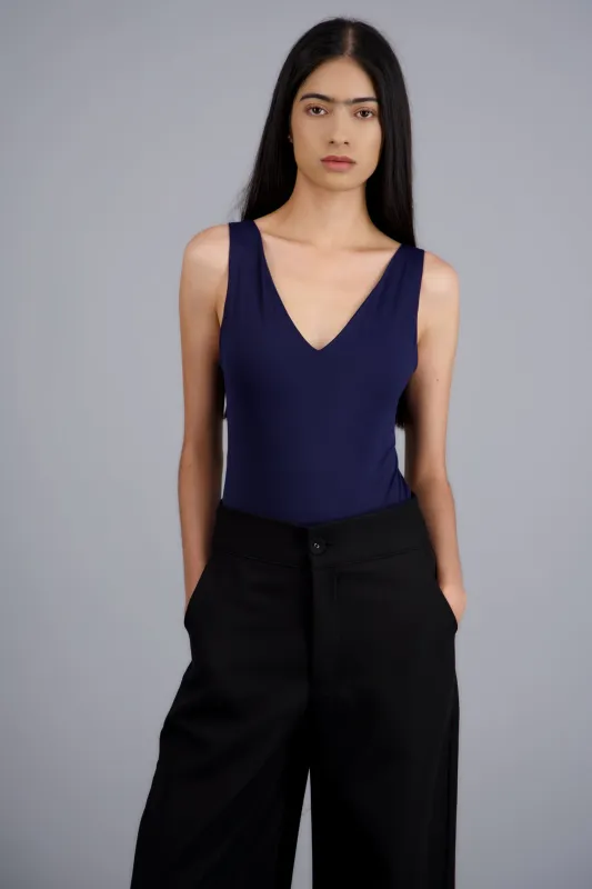 Bodysuit escote V liso made by Shasa