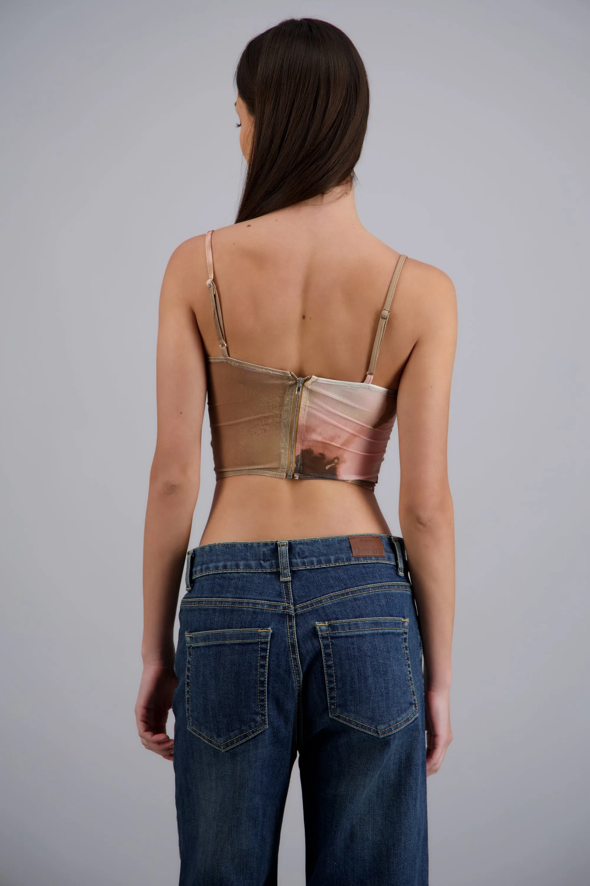 Blusa corset mesh flores con copas sold by Shasa product image thumbnail 4