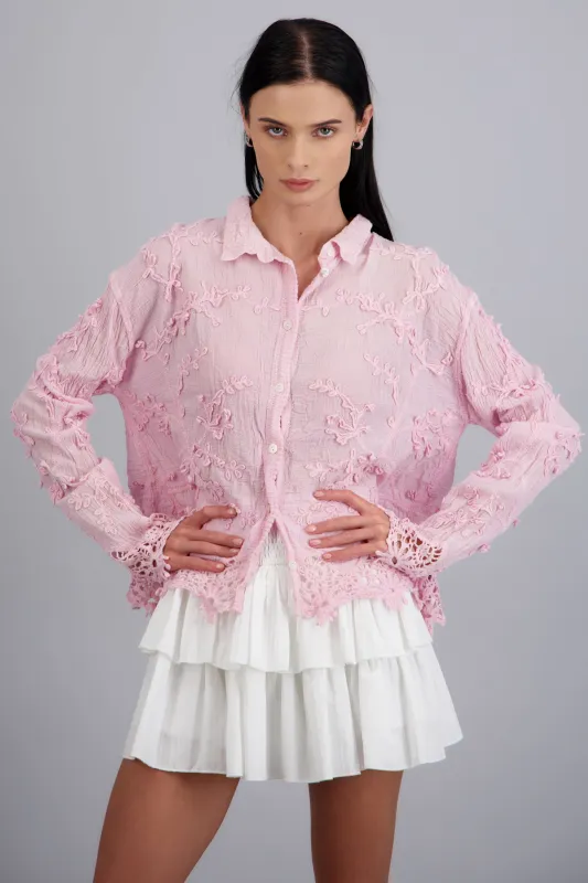 CAMISA TEXTURA M/L DET BORADO sold by Shasa