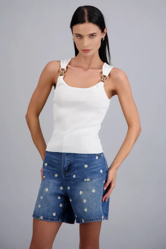 Top detalle herraje liso made by Shasa