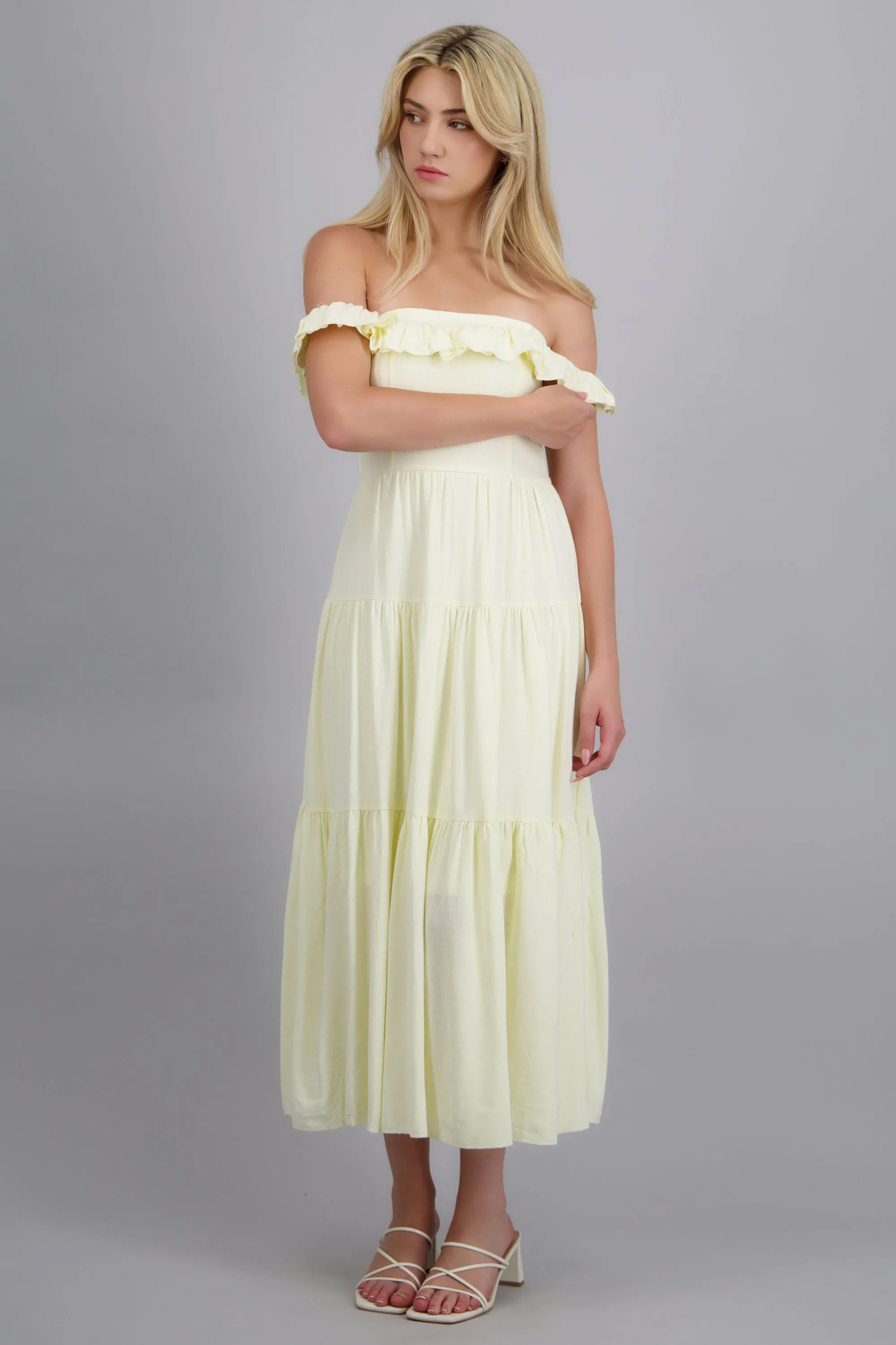Vestido maxi off shoulder mini olanes sold by Shasa product image thumbnail 3