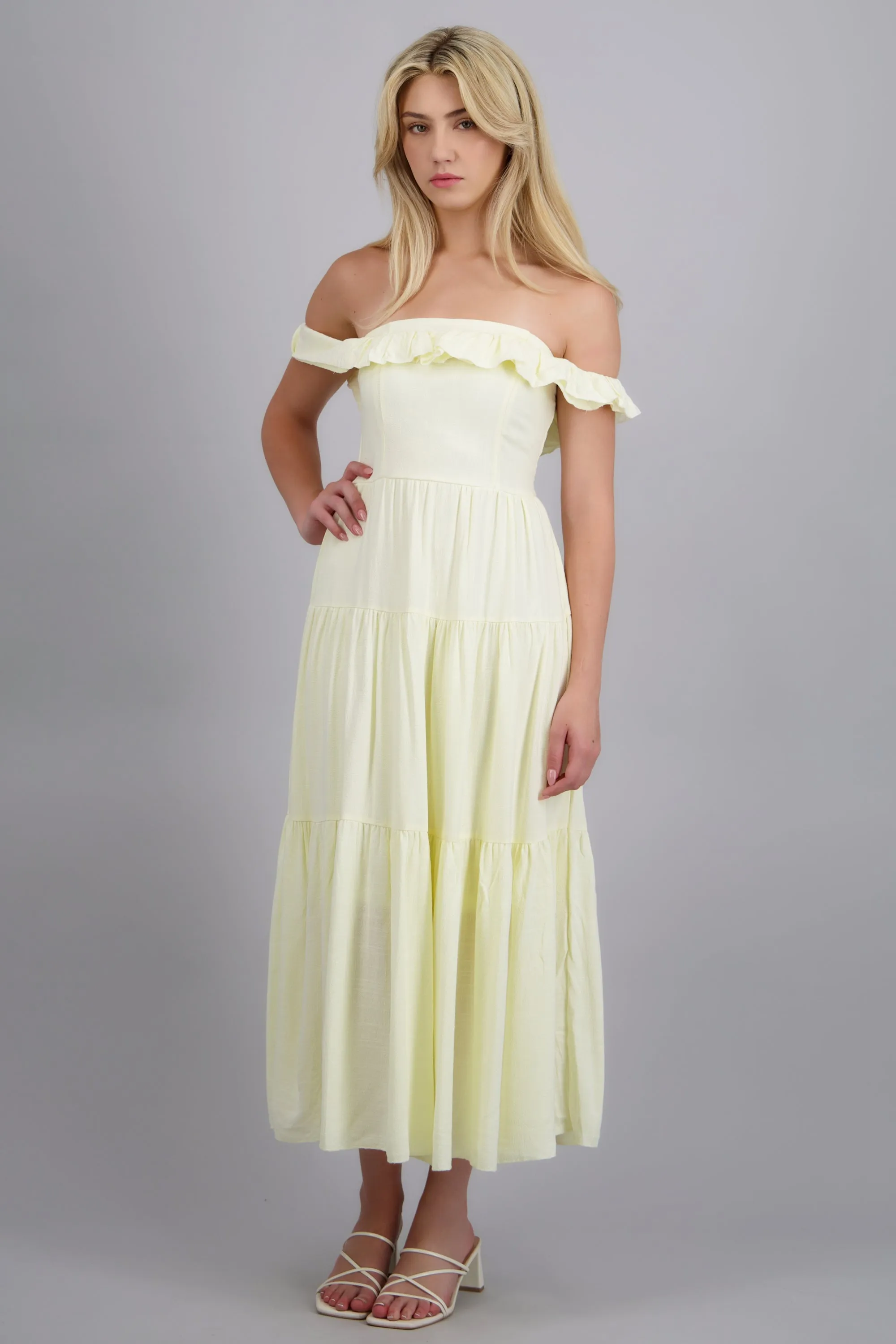 Vestido maxi off shoulder mini olanes sold by Shasa