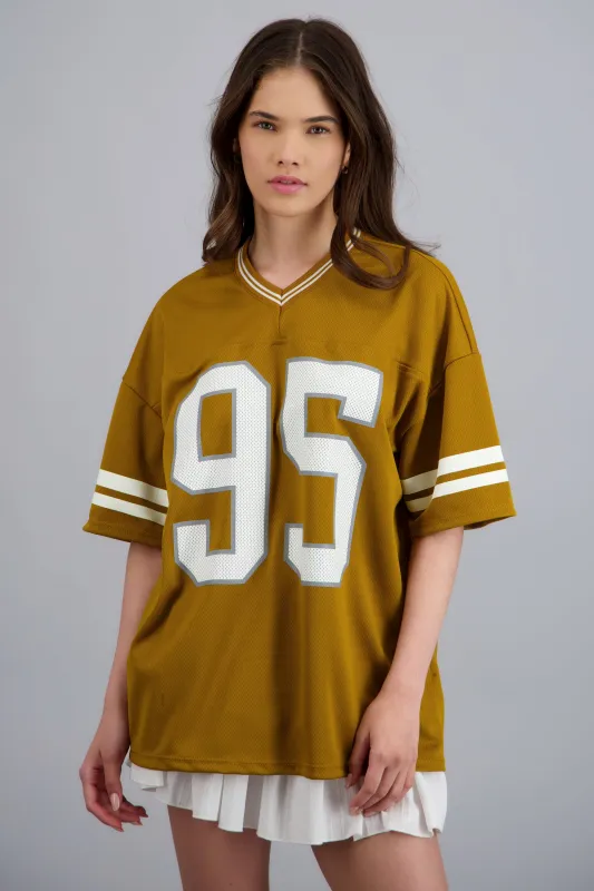 Playera deportiva estampado numeros made by Shasa